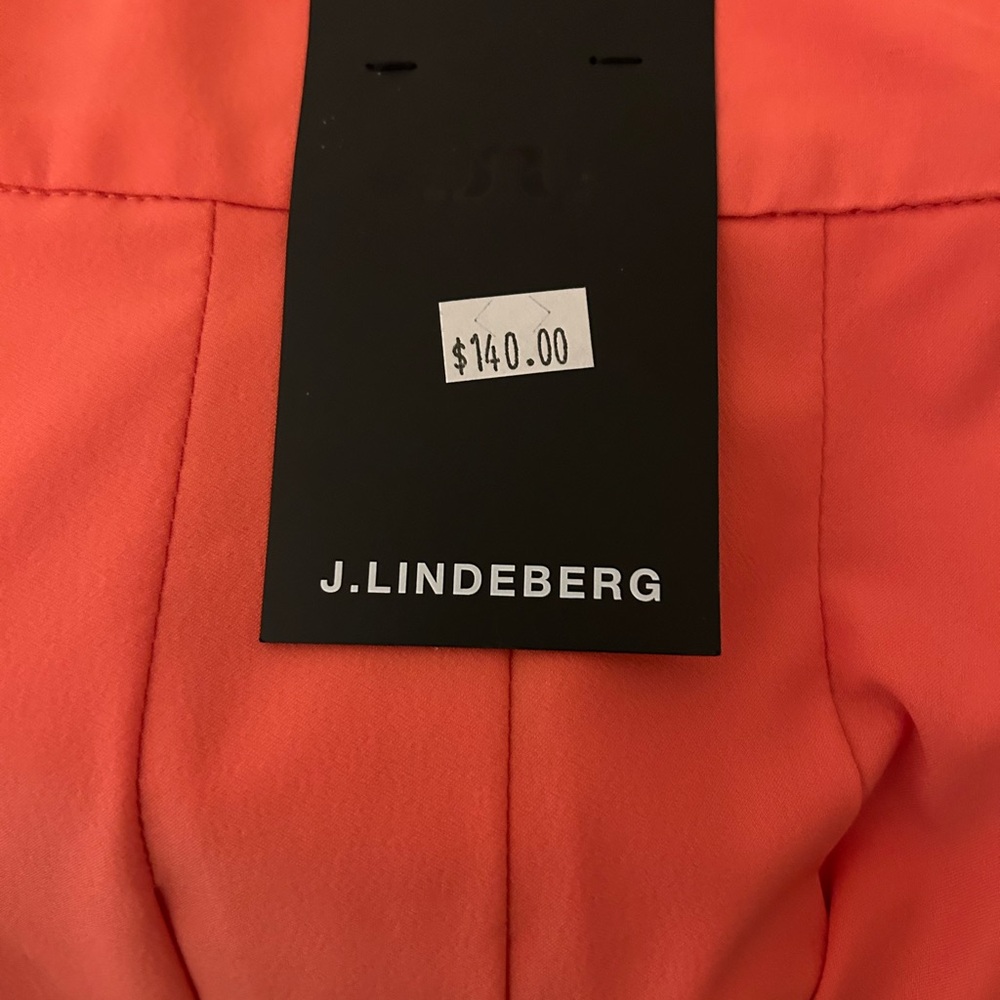 J.Lindeberg Coral-Red Pleated Mini Skirt - Picture 11 of 16